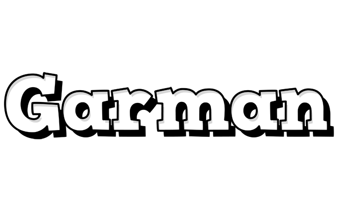 Garman snowing logo