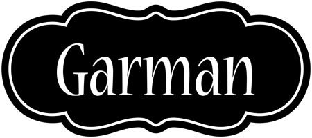 Garman welcome logo