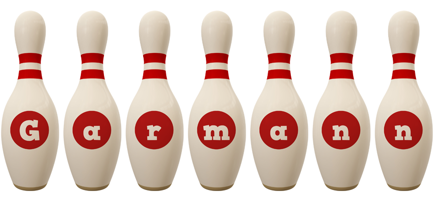 Garmann bowling-pin logo