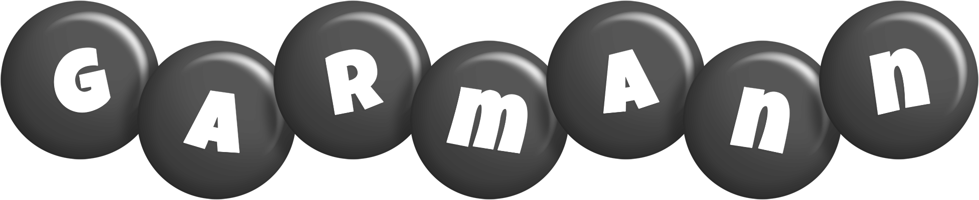 Garmann candy-black logo
