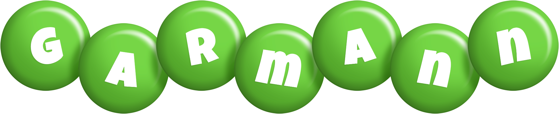 Garmann candy-green logo