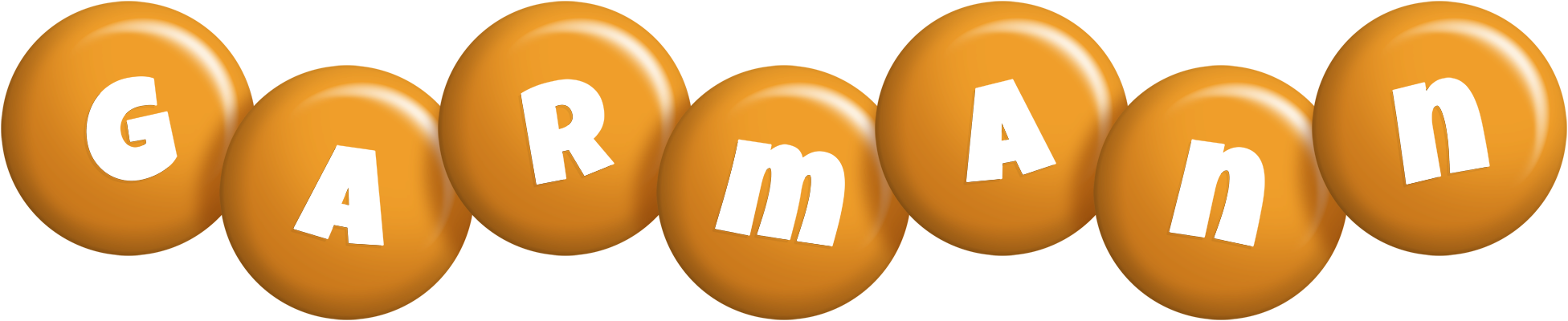Garmann candy-orange logo
