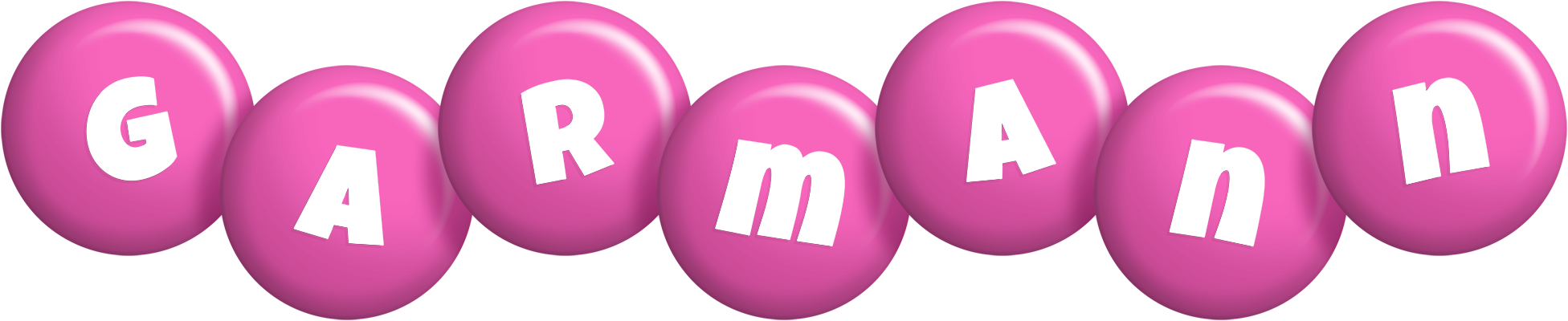 Garmann candy-pink logo