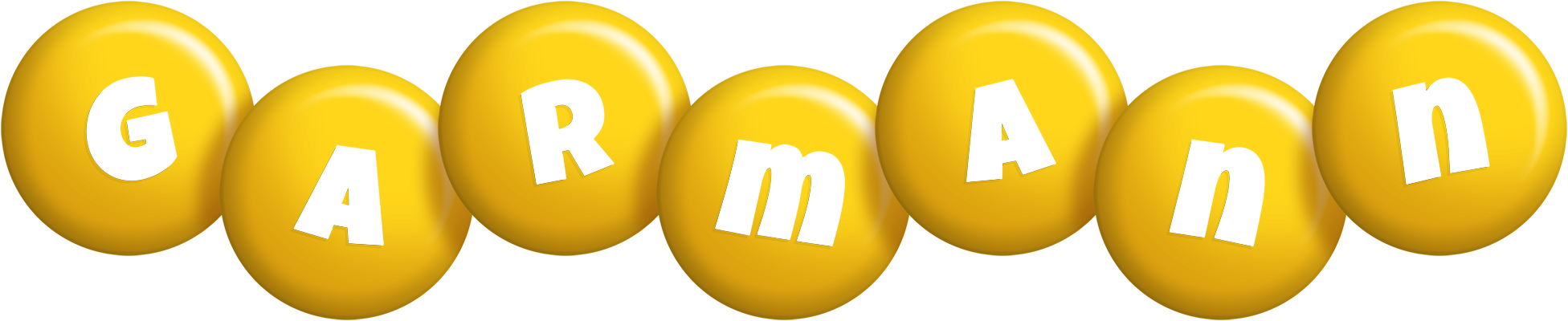 Garmann candy-yellow logo