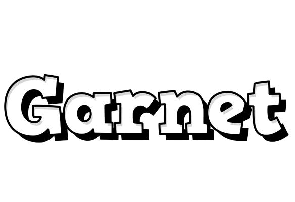 Garnet snowing logo