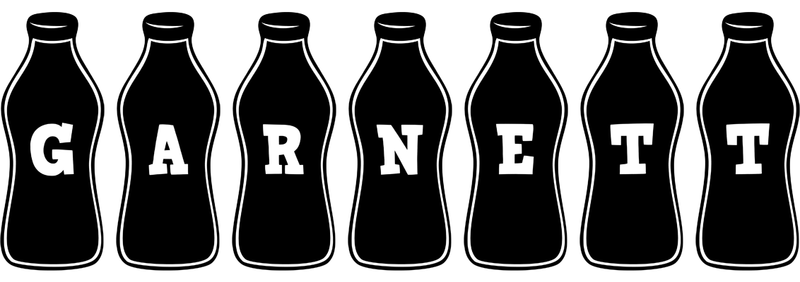 Garnett bottle logo