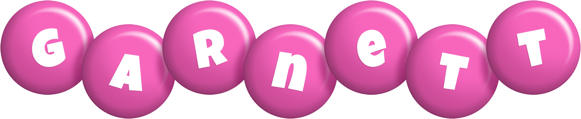 Garnett candy-pink logo