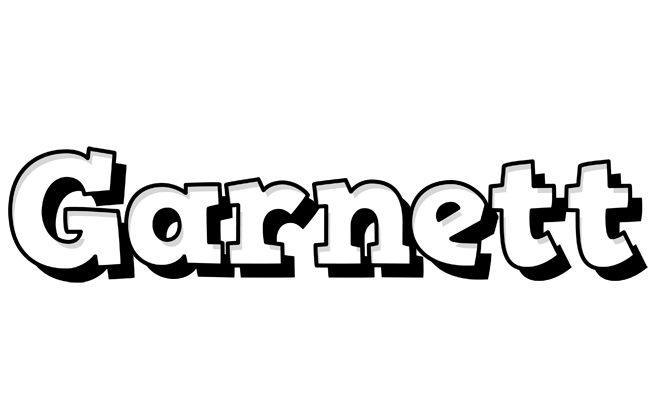 Garnett snowing logo
