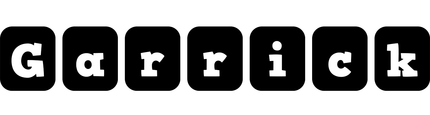 Garrick box logo