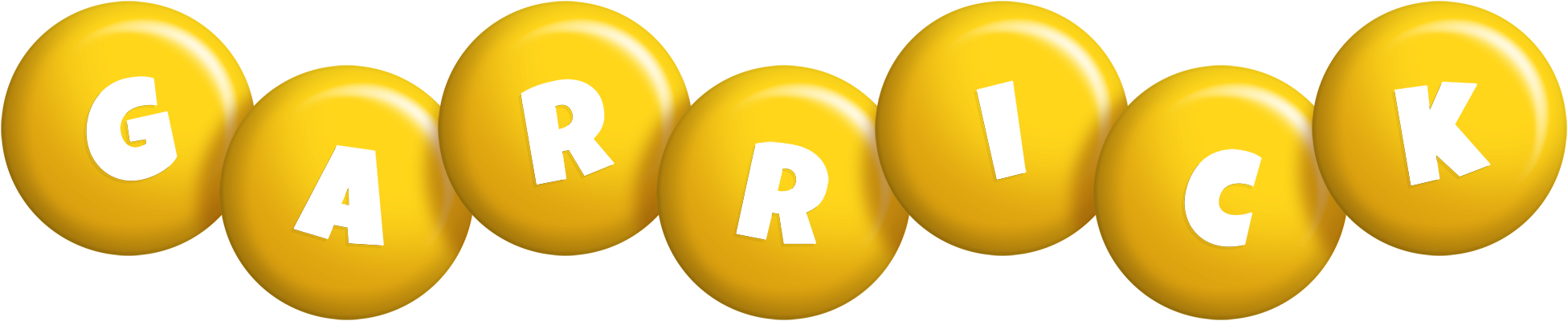 Garrick candy-yellow logo