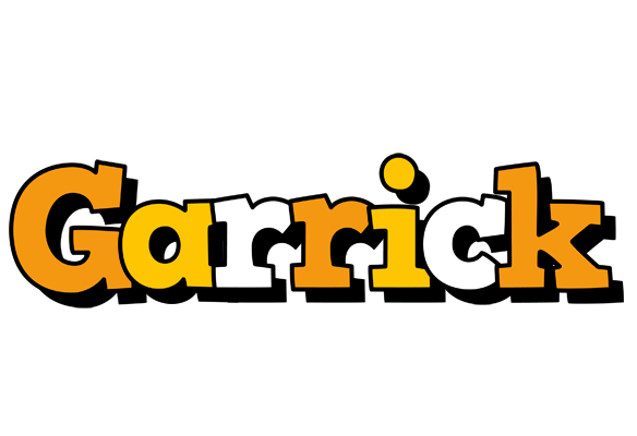 Garrick cartoon logo