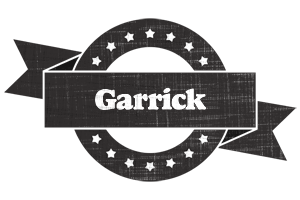 Garrick grunge logo