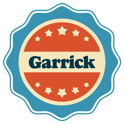 Garrick labels logo