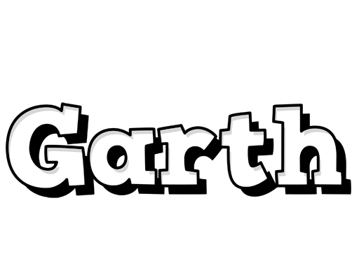 Garth snowing logo