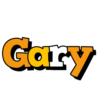 Gary cartoon logo