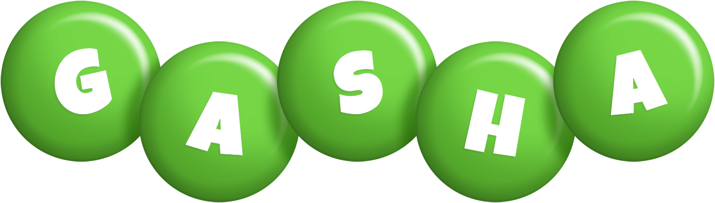 Gasha candy-green logo
