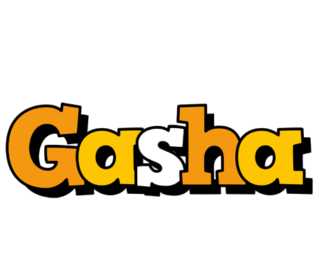 Gasha cartoon logo