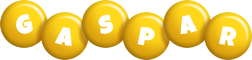 Gaspar candy-yellow logo