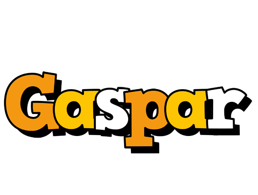 Gaspar cartoon logo