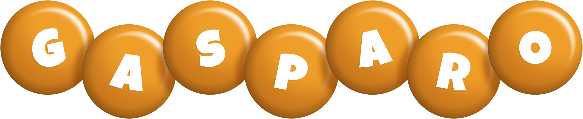 Gasparo candy-orange logo