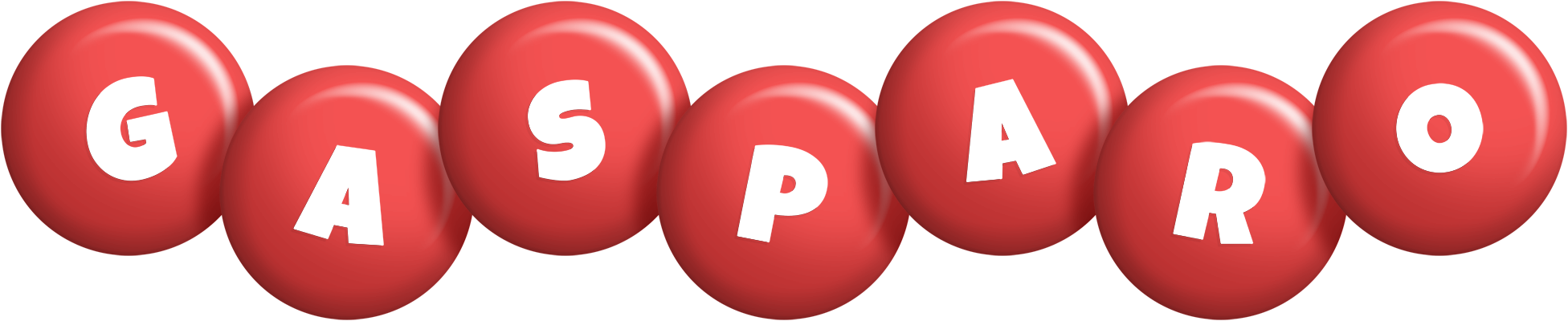 Gasparo candy-red logo