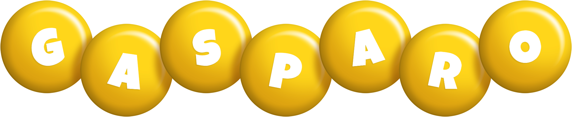 Gasparo candy-yellow logo