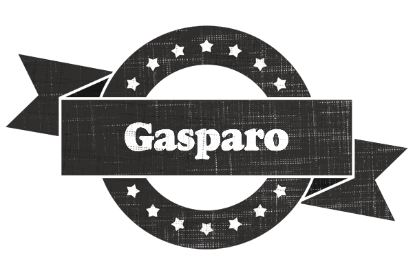 Gasparo grunge logo
