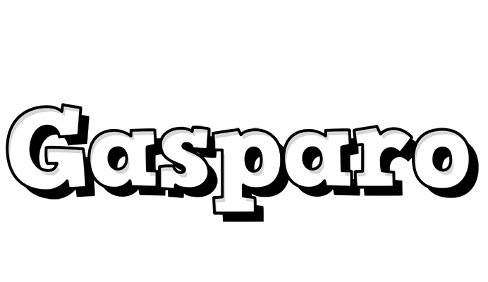 Gasparo snowing logo