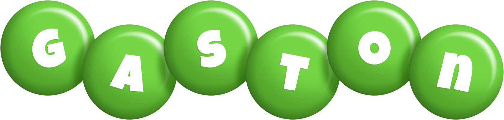 Gaston candy-green logo