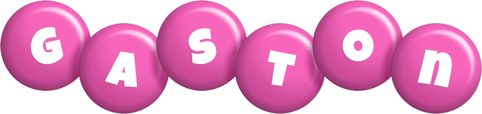 Gaston candy-pink logo