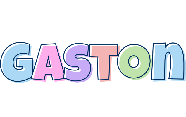 Gaston pastel logo