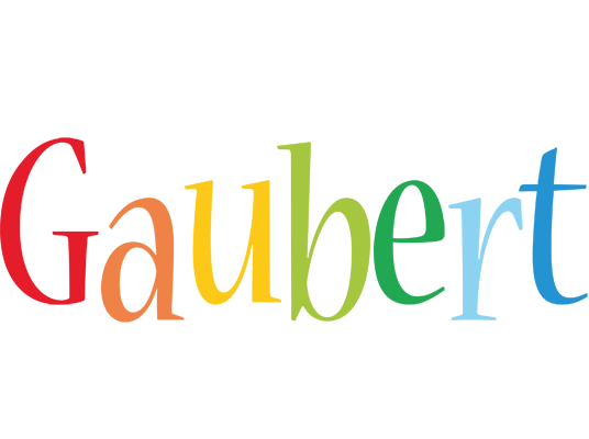 Gaubert birthday logo