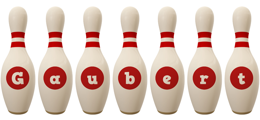 Gaubert bowling-pin logo