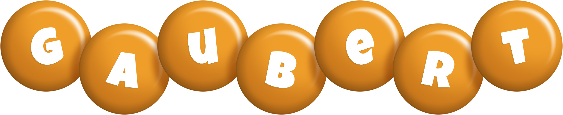 Gaubert candy-orange logo