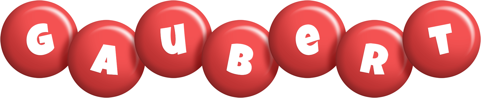 Gaubert candy-red logo