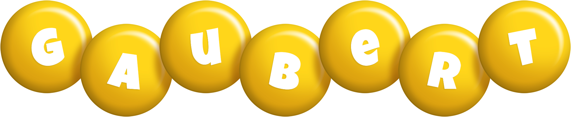 Gaubert candy-yellow logo