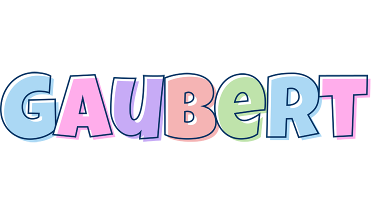 Gaubert pastel logo