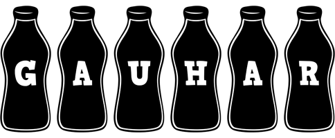 Gauhar bottle logo