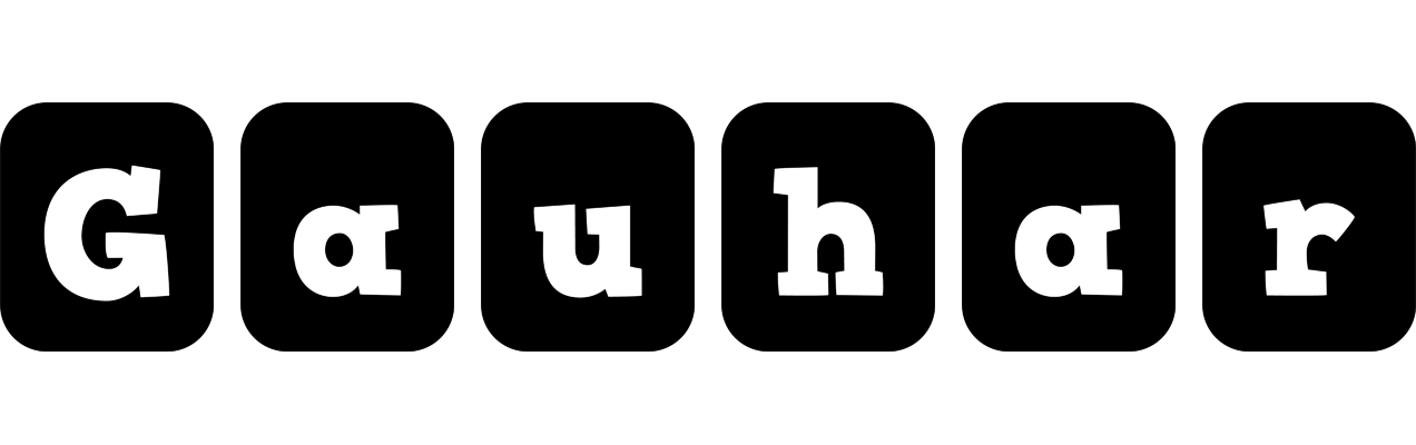Gauhar box logo