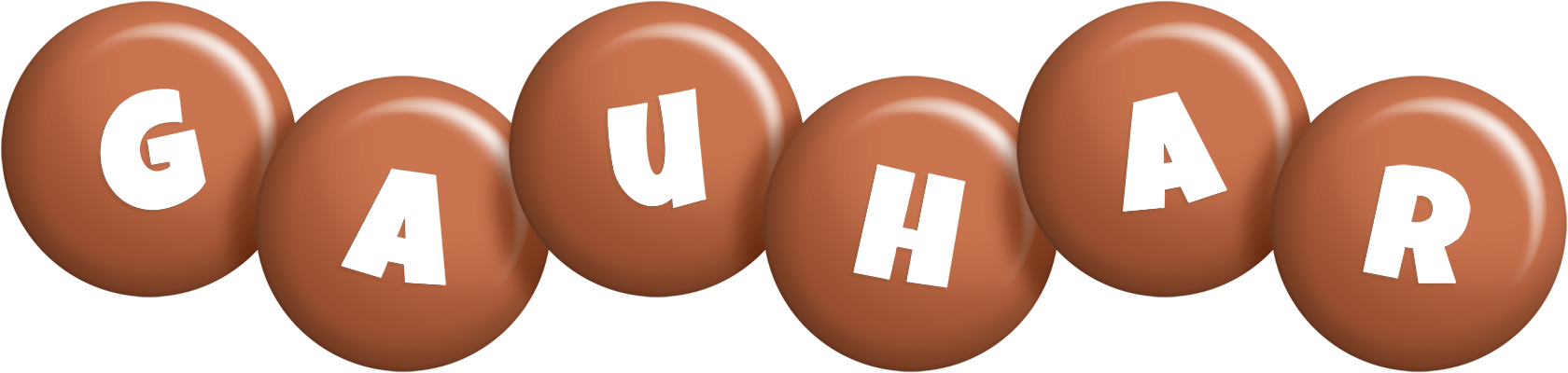Gauhar candy-brown logo
