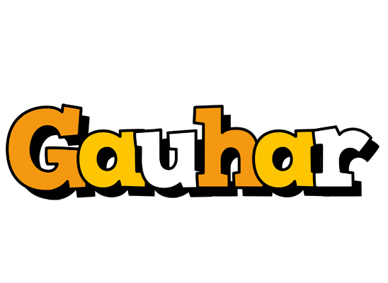 Gauhar cartoon logo