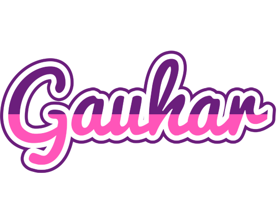 Gauhar cheerful logo