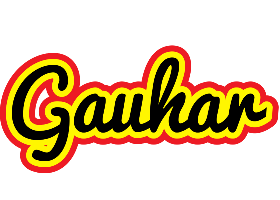 Gauhar flaming logo