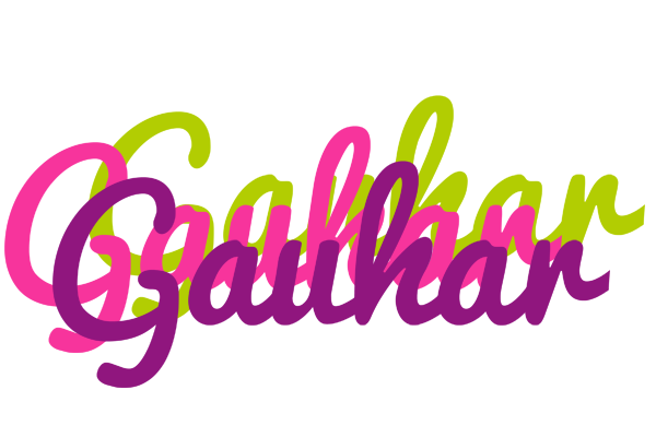 Gauhar flowers logo