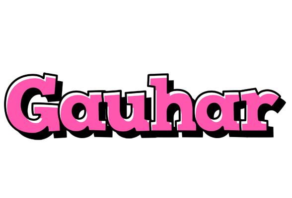 Gauhar girlish logo
