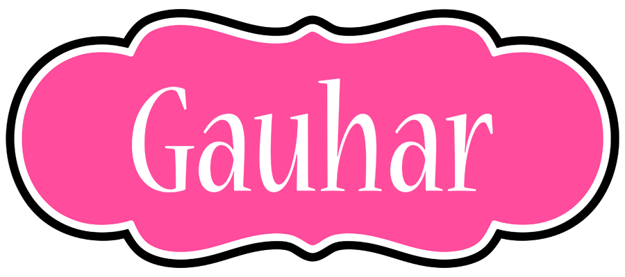 Gauhar invitation logo