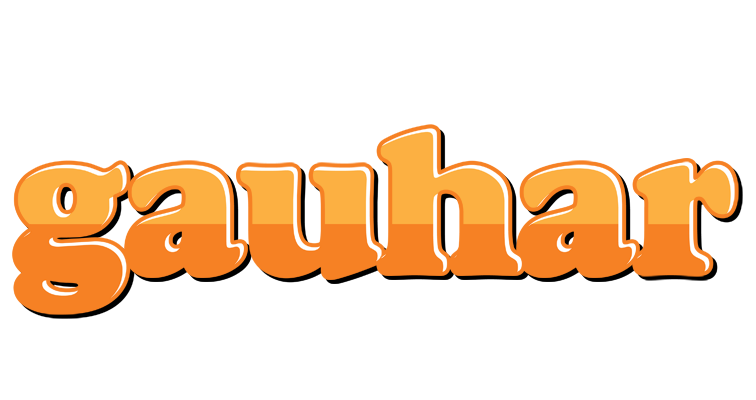 Gauhar orange logo