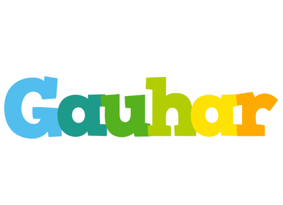 Gauhar rainbows logo