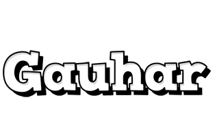 Gauhar snowing logo