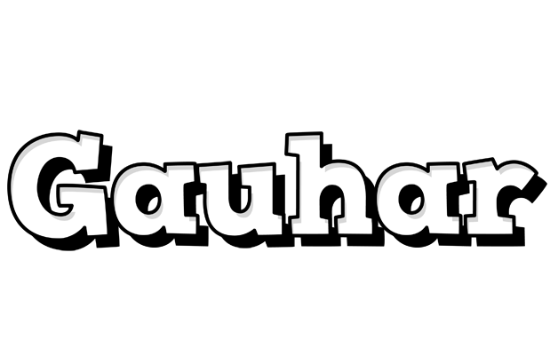 Gauhar snowing logo